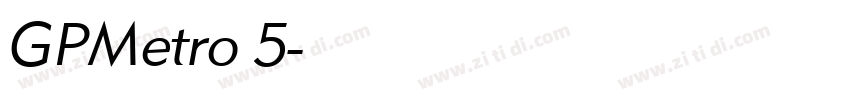 GPMetro 5字体转换